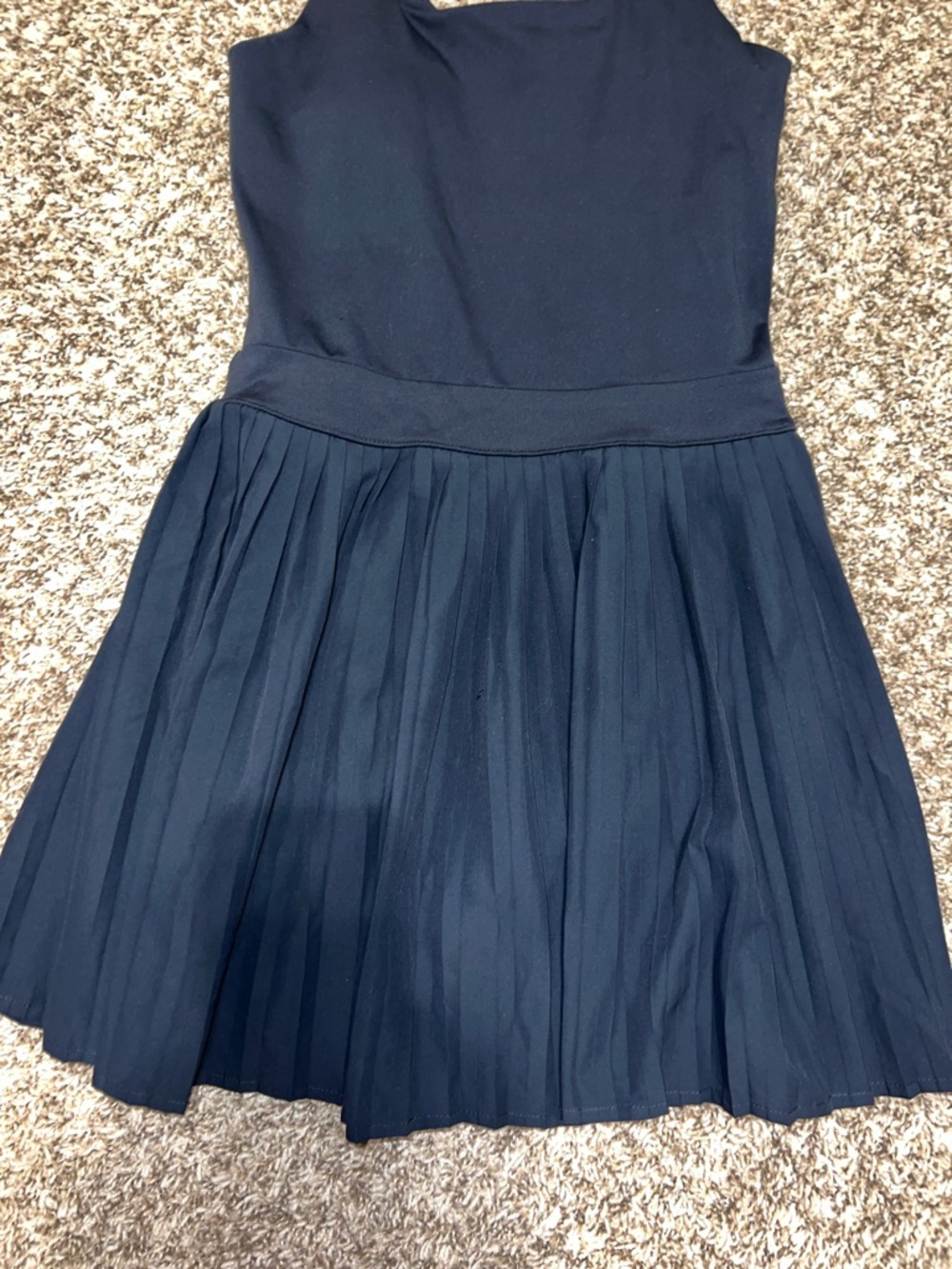 All in Motion Navy Blue Pleated Active Dress with Built in bra & shorts! Sz. XS - Picture 4 of 12